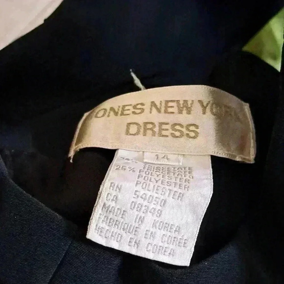 Dress TWO PIECE COLOR BLOCK IN BLACK JONES NEW YORK - Picture 10 of 10